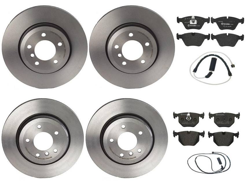 BMW Land Rover Brake Kit - Pads &  Rotors Front and Rear (325mm/320mm) (Low-Met) SFP500210 - Brembo 2858937KIT